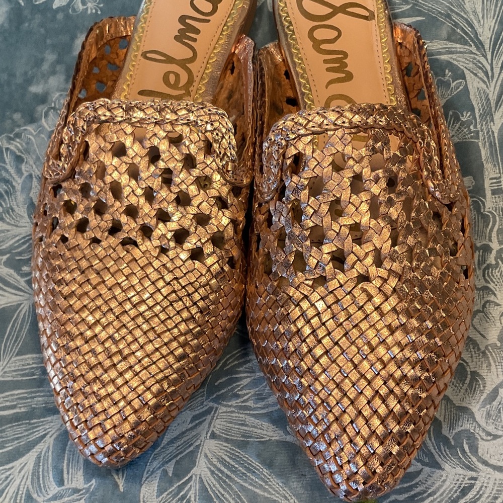 Sam Edelman Rose Gold Navya Mules - Picture 2 of 6